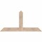 Ekena Millwork Portland Smooth Timber Gable Bracket, Douglas Fir, 60"W x 30"H x 3 1/2"D x 5 1/2"F, 12/12 Pitch GBW060X30X0406POR00SDF - alternate 1